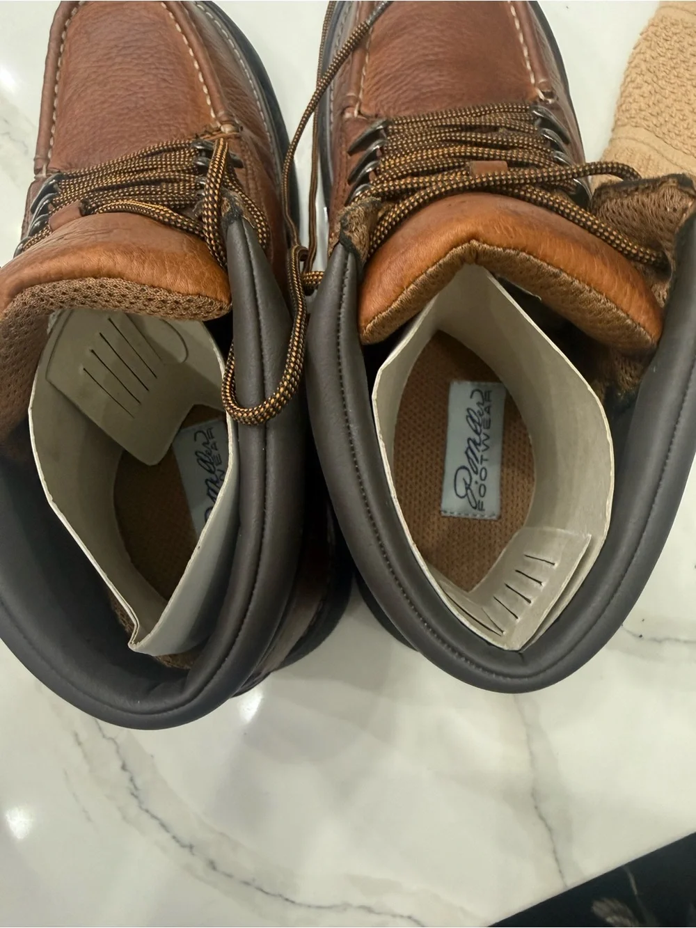 P. Miller Men's Brown Leather Boots. vintage